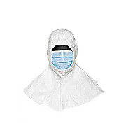 Tyvek® IsoClean®. Sterile Hood/Mask. Polyethylene Outer. 7" Wide Mask 100/CS