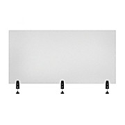 Clamp-On Acrylic Sneeze Guard Desk Divider