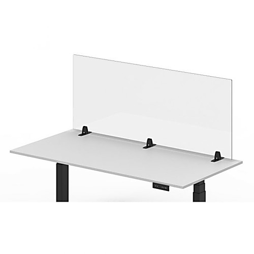 Clear Acrylic Divider with 3 Table Top Clamps
