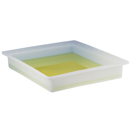 F16295-0000 Bel-Art General Purpose Polyethylene Tray with Faucet; 17/½ x 23/½ x 6 in.
