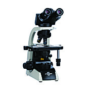 Educational/lab/clinical Ergonomic binocular microscope, 3 objectives, 110-240v