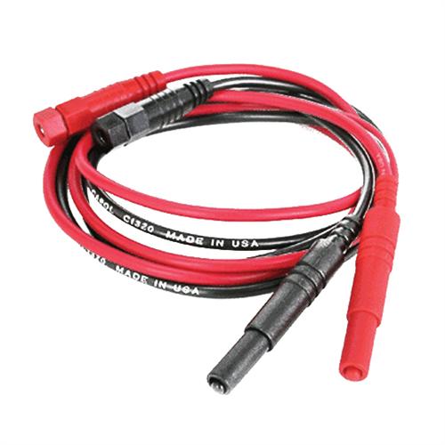 Power Supply Leads, Retractable Sheathed, 3 Ft, Set Of 2