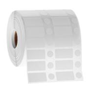 Deep-Freeze TT-Tag™ - Rectangle+Circle Labels for Barcode and Thermal-Transfer Printers, 1.25" x 0.625" + 0.4375"