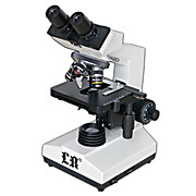Biological Microscope with Advanced Alignment, LED Illumination and Four Achromatic Objectives (4x, 10x, 40x, 100x)