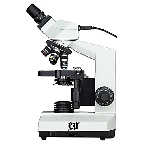 Binocular Biological Digital Microscope (AntiFungus) with Wide Field, Achromatic Objectives