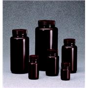 Wide-Mouth Opaque Amber HDPE Bottles