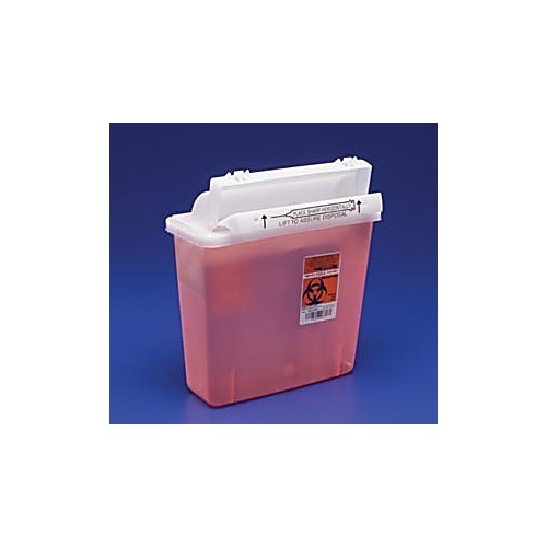 SharpSafety™ Safety In Room Sharps Containers with Counter Balanced Lid