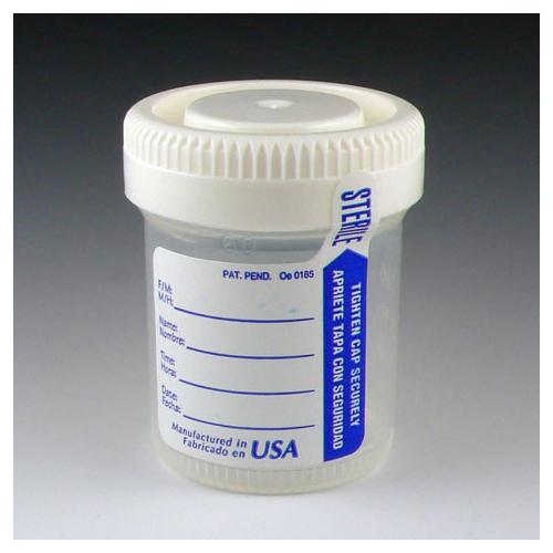 Urine Collection Containers with Patient I.D. Labels