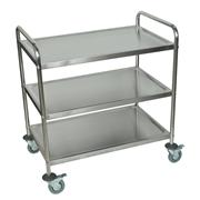 Stainless Steel Cart 3 Shelves,22 Gauge