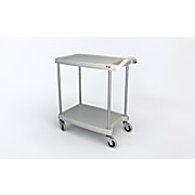 Metro myCart Series 2-Shelf Utility Cart, Gray