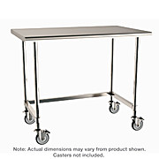 Metro Mobile-Ready Stainless Worktable with Stainless Island Top