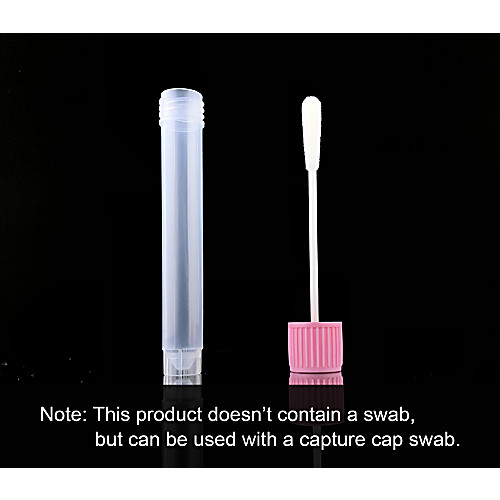 Capture Caps for 5ml sample collection vials, Pink, Sterile
