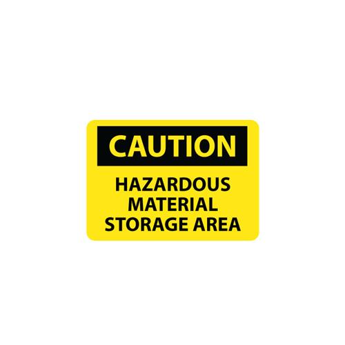 Caution, Hazardous Material, Storage Area Signs