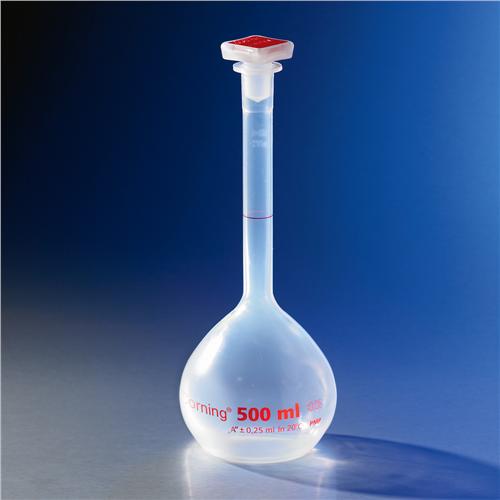 Class A Reusable Plastic Volumetric Flask, Polymethylpentene