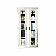 Clear View Storage Cabinet - 36X18X72, White