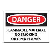 OSHA No Smoking, Flames, Sparks Danger Sign