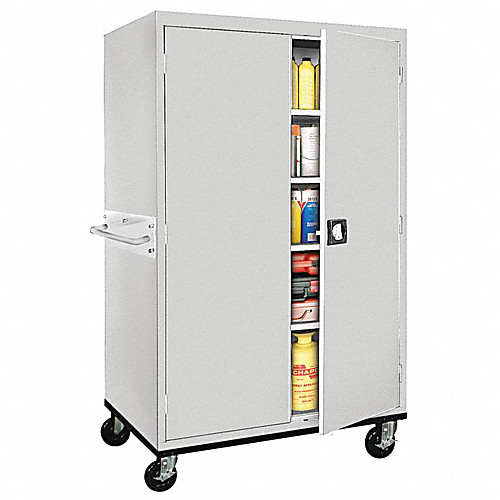 Sandusky Mobile Transport Style, Dove Gray 78"Hx46"Wx24"D