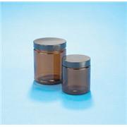 Amber Glass Straight-Sided Jars