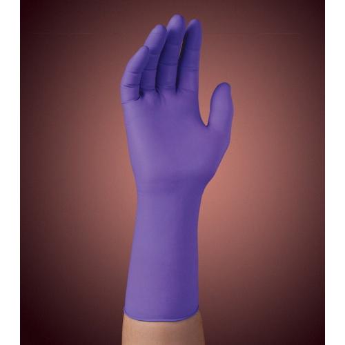 purple exam gloves