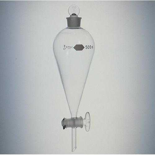 KIMAX Squibb Separatory Funnels With Glass Stopper And Stopcock