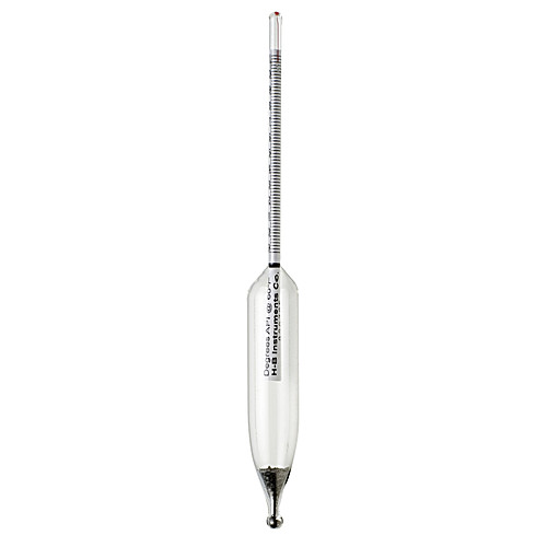 DURAC Brix Sugar Scale Plain Form Hydrometers; Traceable to NIST