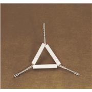 Triangles, Iron Wire (16ga) Galvanized with Plain Clay Pipe Stems
