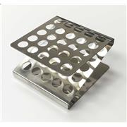 Adamas-Beta Stainless Steel Test Tube Rack,20 Place,5x4 Format,Wire Constructed,Outer Diameter Permitted of Tubes 29-31mm