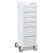 Polyethylene Tall 6 Drawer Locking Carts