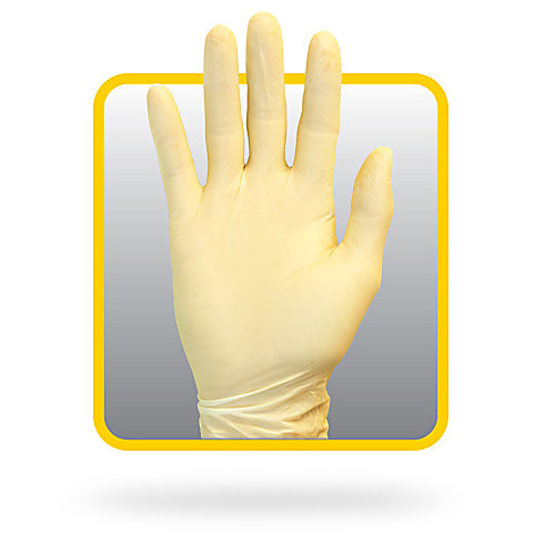 Natural PowderFree Latex Gloves, 8 mil