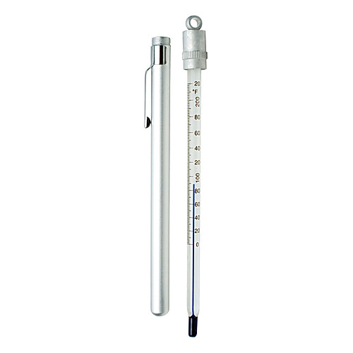 DURAC® Plus™ Pocket Liquidin Glass Thermometers, Organic Liquid Fill