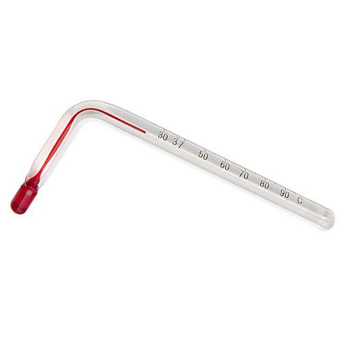 DURAC® Angled LiquidInGlass Thermometer, Organic Liquid Fill
