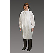 Snaps Fold-Over Collar Non-Elastic Wrists 4 Cases Lab Coat Non-Elastic 30//cs Medium