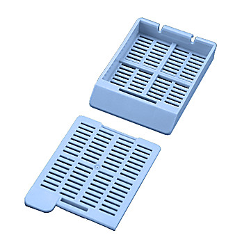 Simport Scientific M517-12 Swingsette Tissue Processing//Embedding Cassette Base and Lid Separately Acetal Pack of 1000 Aqua