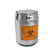 Benchtop Biohazard Disposal Can with Motion Sensor Lid