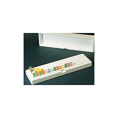 Microtube Box, Box, 100 x 1.5ml, with lid, 10/Pack