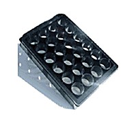 Krystal 24 Well Microplate, Black, tissue culture treated, with lid, Flat bottom, 3ml Well Inner Capacity: Individual, individually packed, 56/pk