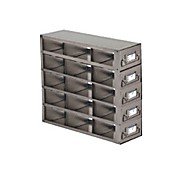 Upright Freezer Drawer Rack for 25-Place Slide Boxes, Capacity 15 Boxes, 11 3/10 x 8 3/5 x 6" (L x H x W)