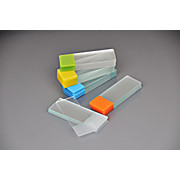 Microscope Slides, Super White Glass, Ground Edges, Color Frosted