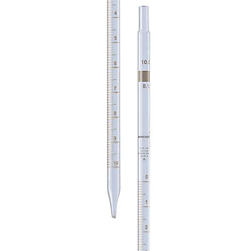 Borosil Reusable Class A Mohr Measuring Pipettes