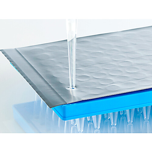 PCR Foil Seal Strong, adhesive aluminium foil, strong adhesive, 100