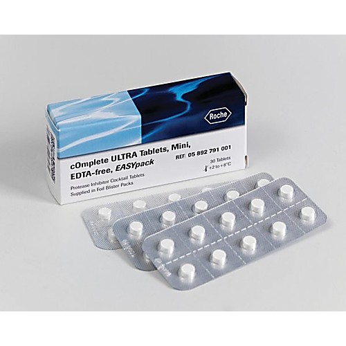 ROCHE cOmplete™ ULTRA Tablets, Mini, EDTAfree, EASYpack Protease