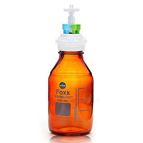 PUREGRIP® HPLC Solvent Reservoir Amber Bottle Assemblies