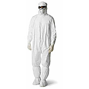 Dupont Tyvek IsoClean Coveralls - Series 105, Clean and Sterile, Attached Hood and Boots, White