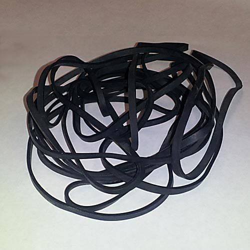 Conductive Rubber Bands, ESD, Black