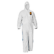 KLEENGUARD™ A40 Liquid & Particle Protection Coveralls with Zipper Front, Elastic Wrists, Ankles & Hood