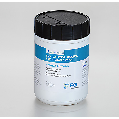 70 Isopropyl Alcohol Presaturated Wipes in Canister