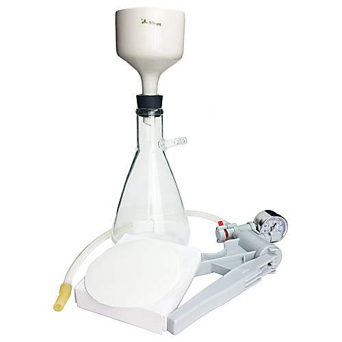 Poafamx Lab Vacuum Filtration Distillation Apparatus Borosilicate Glass 3000ml Flask 300ml Funnel Set for Laboratory Solvent Filtering
