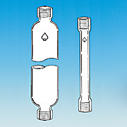 stonylab Glass Chromatography Column 300mm Effective Length 50mm Column O.D. Borosilicate Glass 24//40 Joint Chromatography Column with Fritted Disc and PTFE Stopcock
