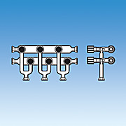 Manifold, Double Tube, O-Ring joint ends