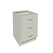 Sitting Height Base Cabinets with 3 Drawers